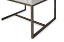 Modrest Marty Modern Off-White & Copper Antique Brass Dining Chair