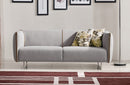 Divani Casa Medora Modern Grey  Fabric Sofa