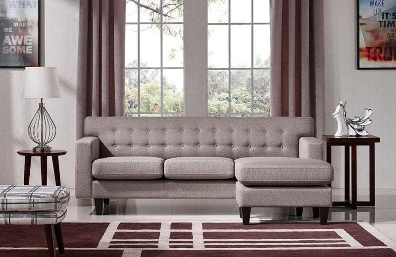 Arabella Modern Fabric Sofa & Ottoman Set