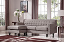 Arabella Modern Fabric Sofa & Ottoman Set