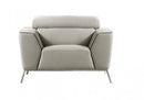 Divani Casa Velva Modern Beige & Brown Fabric Sofa Set