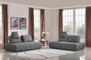 Cadence Modern Grey Fabric Modular Sectional Sofa