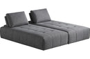 Cadence Modern Grey Fabric Modular Sectional Sofa