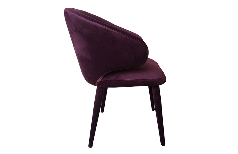 Modrest Salem Modern Purple Fabric Dining Chair