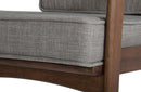 Omar Modern Sesame & Walnut Sofa Set