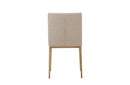 Modrest Mimi Contemporary Beige + Brass Dining Chair (Set of 2)