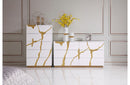 Modrest Aspen Modern White & Gold Chest