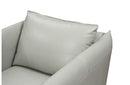 Divani Casa Tamworth Modern Grey Leather Swivel Chair
