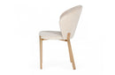 Modrest Nadia Modern Beige Velvet & Rosegold Dining Chair (Set of 2)