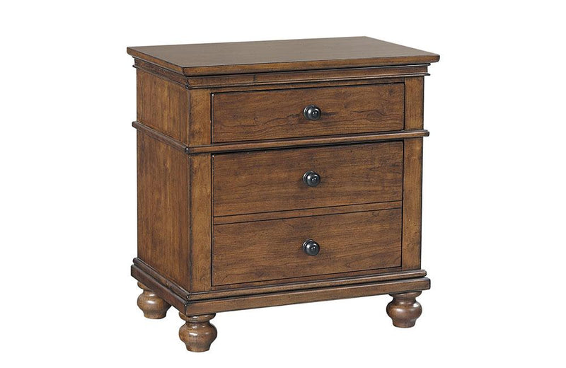 Oxford 2 Drawer Nightstand Whiskey Brown