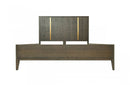 Modrest Oakley Mid-Century Dark Brown Bed