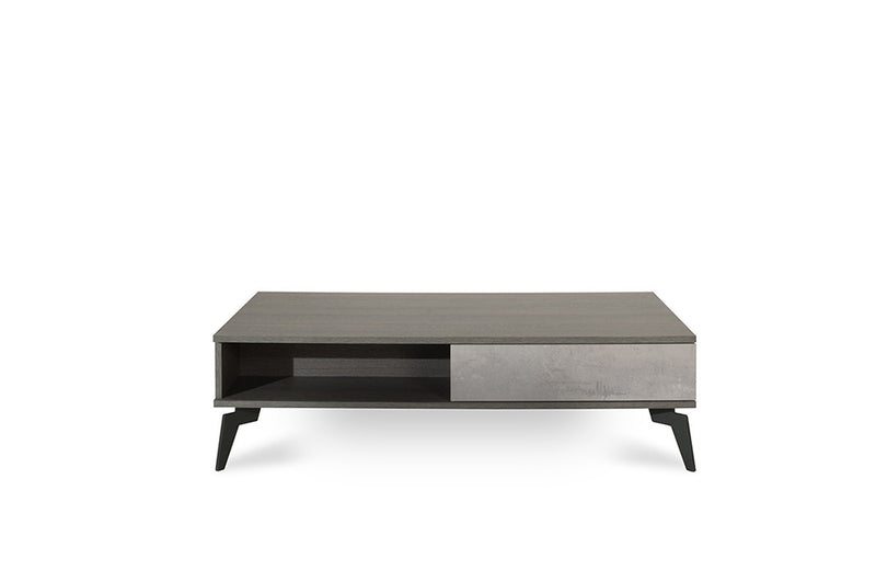 Nova Domus Palermo Italian Modern Faux Concrete & Grey Coffee Table