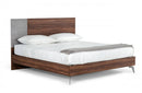 Nova Domus Palermo Modern Italian Faux Concrete & Walnut Bed