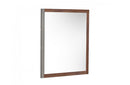 Nova Domus Palermo Italian Modern Faux Concrete & Walnut Mirror