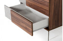 Nova Domus Palermo Italian Modern Faux Concrete & Walnut Chest