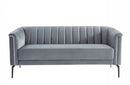 Divani Casa Patton Modern Grey Fabric Sofa
