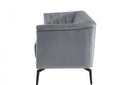 Divani Casa Patton Modern Grey Fabric Sofa