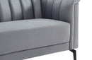 Divani Casa Patton Modern Grey Fabric Sofa