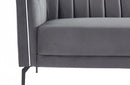 Divani Casa Patton Modern Dark Grey Fabric Sofa