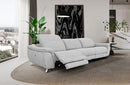 Divani Casa Paul Contemporary Grey Fabric Sofa w/ Electric Recliners