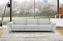 Divani Casa Paul Contemporary Grey Fabric Sofa w/ Electric Recliners