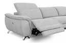 Divani Casa Paul Contemporary Grey Fabric Sofa w/ Electric Recliners