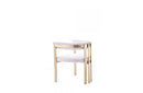 Modrest Pontiac Modern Beige Sherpa & Gold Dining Chair