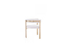 Modrest Pontiac Modern Beige Sherpa & Gold Dining Chair
