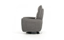 Divani Casa Fairfax Modern Grey Fabric Recliner Chair