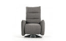 Divani Casa Fairfax Modern Grey Fabric Recliner Chair