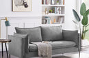 Divani Casa Randolf Modern Grey Fabric Sofa