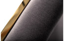 Modrest Reba Modern Grey Velvet & Gold Dining Chair (Set of 2)