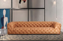 Divani Casa Dexter Transitional Camel Tufted Sofa
