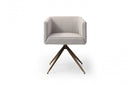 Modrest Riaglow Contemporary Light Grey Fabric Dining Chair