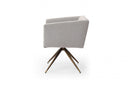 Modrest Riaglow Contemporary Light Grey Fabric Dining Chair