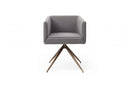 Modrest Riaglow Contemporary Dark Grey Fabric Dining Chair