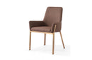 Modrest Robin Modern Brown & Brass Dining Chair