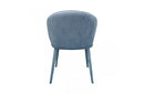 Modrest Salem Modern Blue Grey Fabric Dining Chair