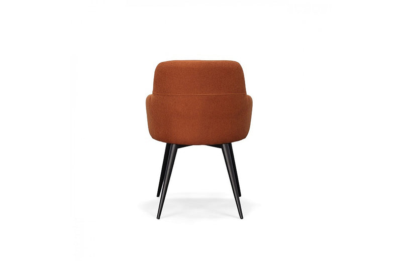 Modrest Scranton Modern Orange & Black Dining Chair