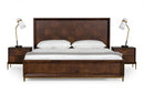 Modrest Shane Modern Acacia & Brass Bed