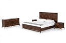 Modrest Shane Modern Acacia & Brass Bed