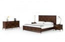 Modrest Shane Modern Acacia & Brass Bed