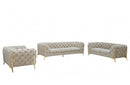 Divani Casa Sheila Transitional Beige Fabric Sofa Set