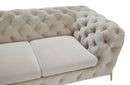 Divani Casa Sheila Transitional Beige Fabric Loveseat