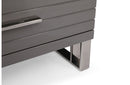 Modrest Splendor Grey High Gloss Slatted Chest