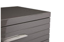 Modrest Splendor Grey High Gloss Slatted Chest