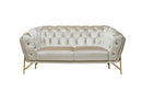 Divani Casa Stella Transitional Beige Velvet Loveseat