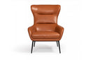 Divani Casa Susan Modern Orange Leatherette Lounge Chair