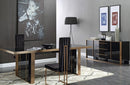 Cartier Modern Black & Brushed Bronze Dining Set