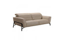 Divani Casa Evora Modern Taupe Leather Sofa & Chair Set